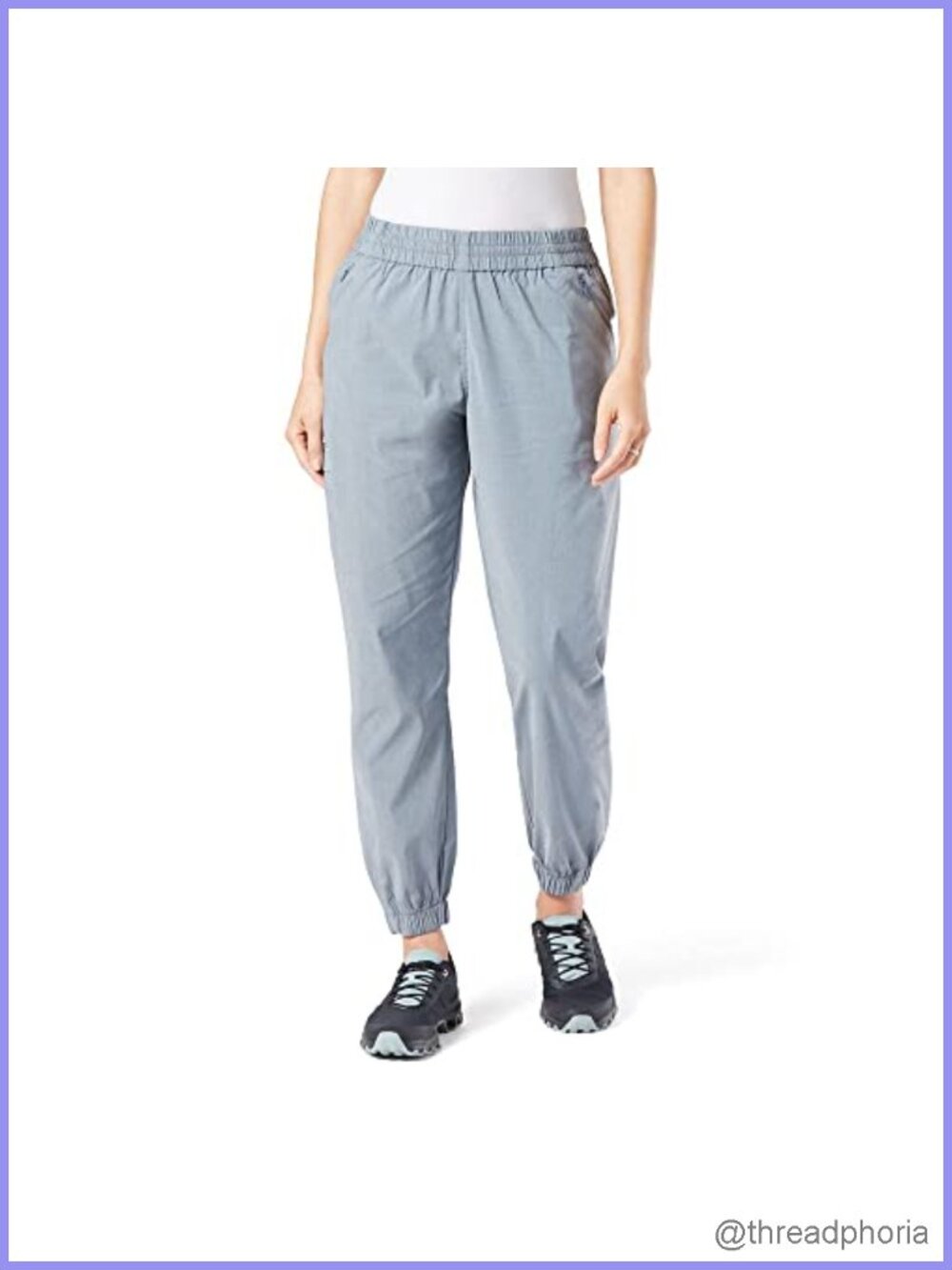 Women's Outdoors Cargo Jogger Pants High Rise Tapered Zip Pockets Stretch
